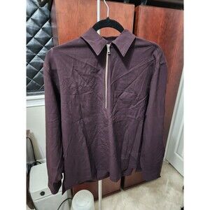 Public Tokyo Japanese Dark Brown Men's Zip-up Overshirt